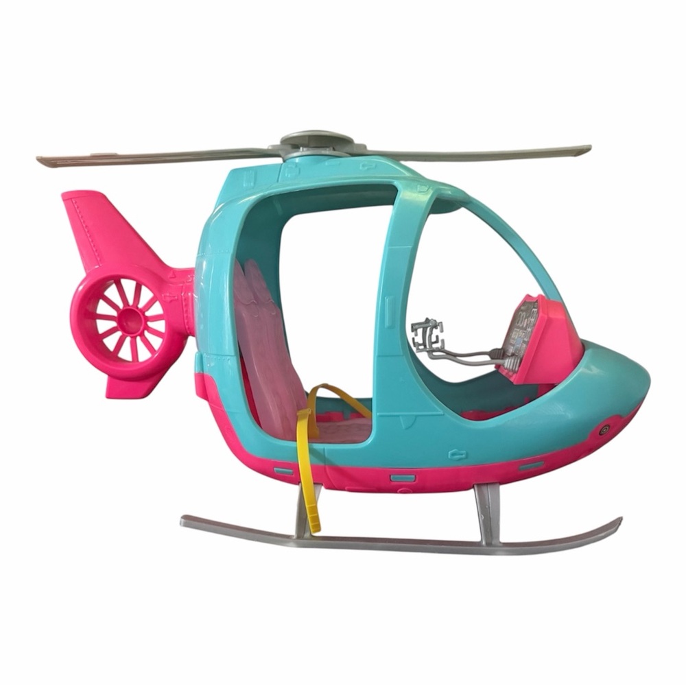 Barbie Pink and Blue Helicopter Toy